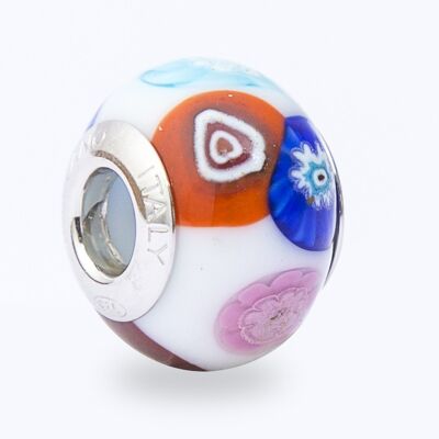 925mm Sterling Silver and Murano Glass Bead Les Charms Paris - mod 18-195