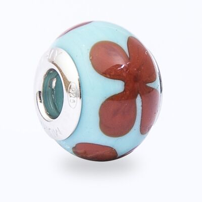 925mm Sterling Silver and Murano Glass Bead Les Charms Paris - mod 18-192