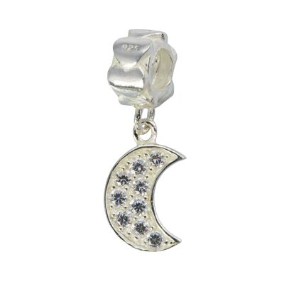 Abalorio Plata de Ley 925mm y Zirconia Les Charms Paris - mod CH-006