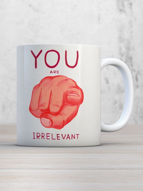 Mug (Gift Boxed) - Funny Gift - You Are Irrelevant