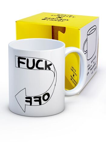 Mug (boîte cadeau) - Cadeau amusant - Fuck Off Arrow 3