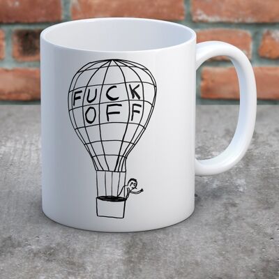 Mug (boîte cadeau) - Cadeau amusant - Ballon Fuck Off