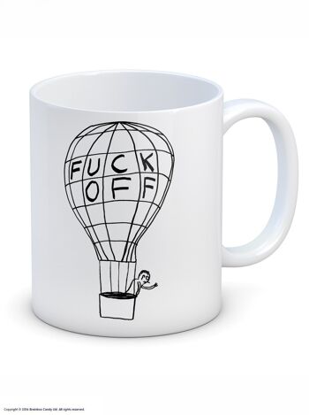 Mug (boîte cadeau) - Cadeau amusant - Ballon Fuck Off 2