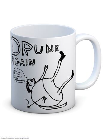 Mug (boîte cadeau) - Cadeau drôle - Drunk Again 2