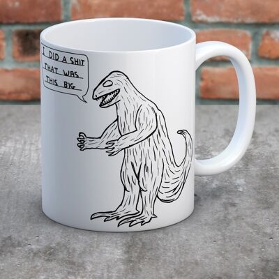 Tasse (in Geschenkbox) – lustiges Geschenk – Dinosaurier-Scheiße