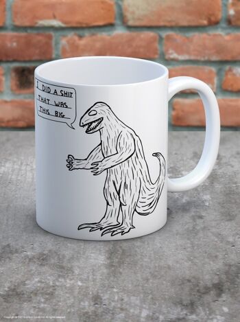 Mug (boîte cadeau) - Cadeau drôle - Merde de dinosaure 1
