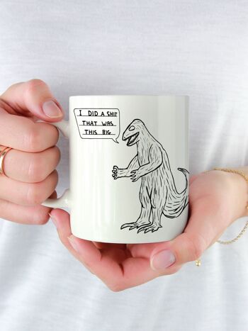 Mug (boîte cadeau) - Cadeau drôle - Merde de dinosaure 4