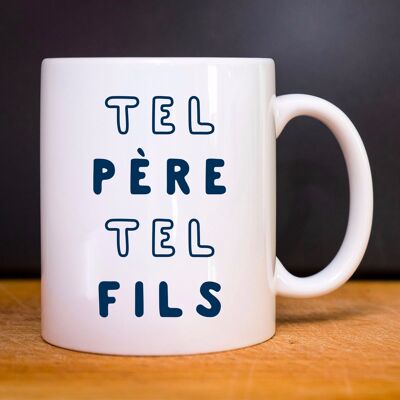 Mug blanc tel père tel fils 2 mpt