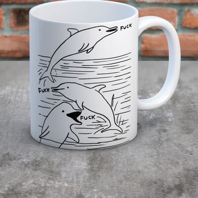 Mug (Gift Boxed) - Funny Gift - Dolphin Fuck