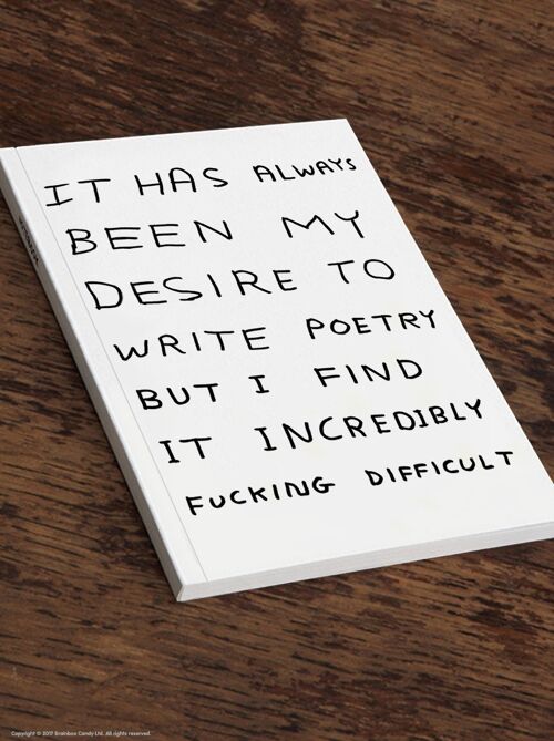 Notebook (A5) - Funny Gift - Write Poetry