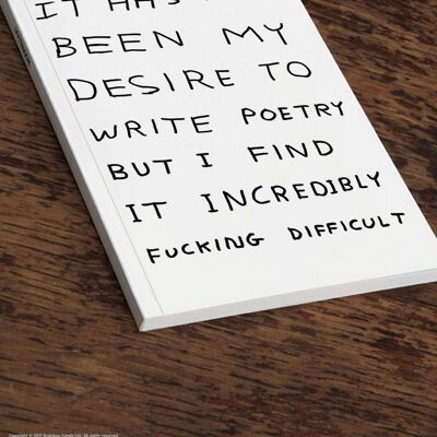 Notebook (A5) - Funny Gift - Write Poetry