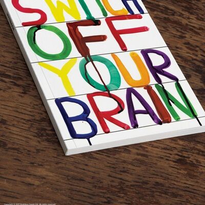Notebook (A5) - Funny Gift - Switch Off Your Brain