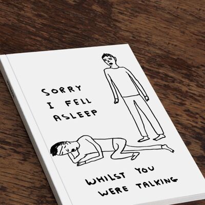 Notebook (A5) - Funny Gift - Sorry I Fell Asleep