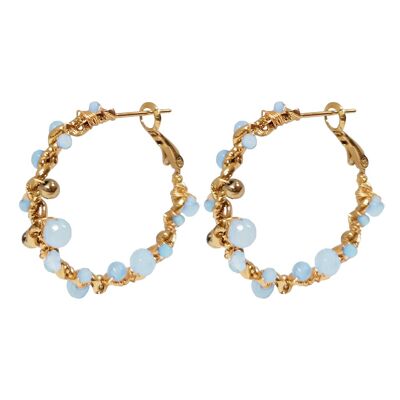 earring gold Nadine - blue