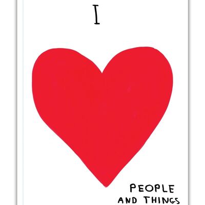 Cuaderno (A5) - Regalo divertido - Me encantan las personas y las cosas