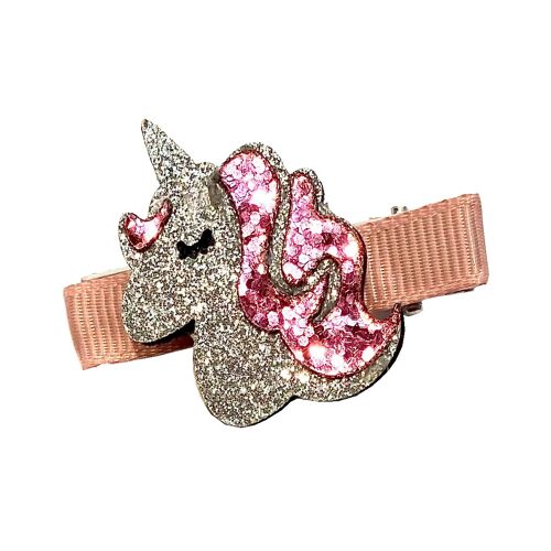 Clip Unicorn Silver Purple