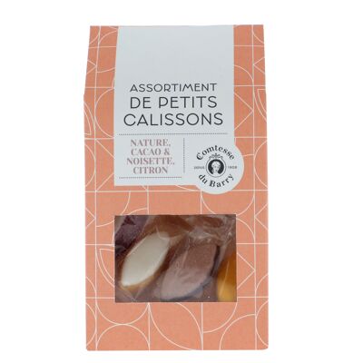 Assortimento di piccoli calissons al naturale, nocciola cacao e limone 70g