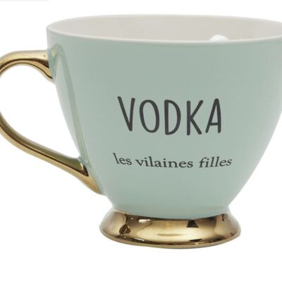 Green vodka mug