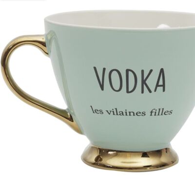 Green vodka mug