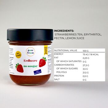 Tartinade de fruits ZUGERREI fraise 76% fruits frais 3