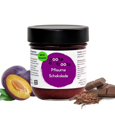 goote froots plum chocolate fruit spread