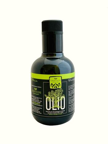 Bouteille de 250 ml d'huile d'olive extra vierge biologique 1
