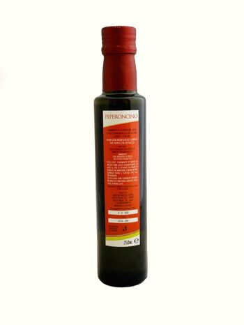 Condiments aromatisés au PIMENT CHILI à base d'huile d'olive extra vierge 100% italienne pressée à froid. 2