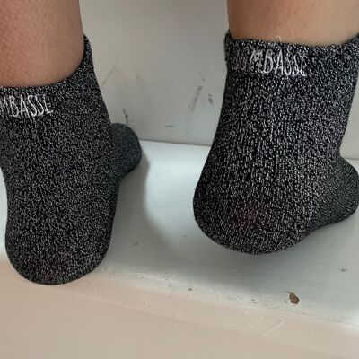 Gift idea: Black sequined "hottie" socks