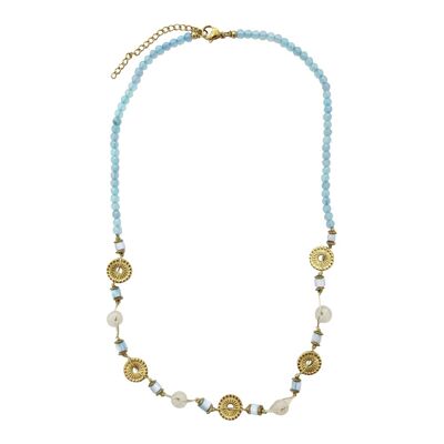 Necklace Sun - turquoise