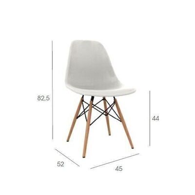 SET 4 WHITE OSLO CHAIR SQ20063