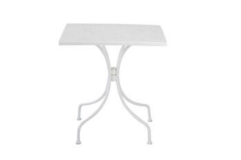 TABLE EGEO 70x70 BLANC SQ59609