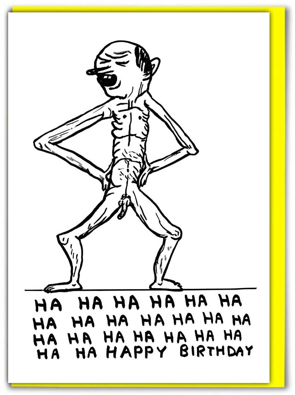 Geburtstagskarte – Lustige Alltagskarte – Ha Ha, alles Gute zum Geburtstag