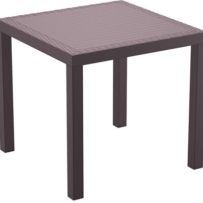 TABLE INDIENNE 80x80 CHOCOLAT (ORLANDO 80) SQ60585