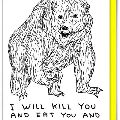 Geburtstagskarte – lustige Alltagskarte – Kill You Big Shit