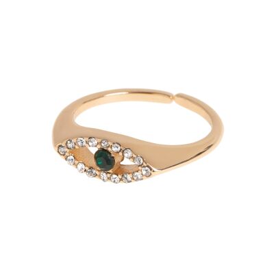 Crystal Evil Eye Ring | Exclusive Scandinavian design