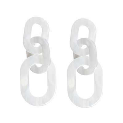 White Plastic Earring | Exclusive Scandinavian design
