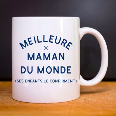 TAZA BLANCA MEJOR MAMÁ DEL MUNDO (NIÑOS CONFIRMAN) 2 WAF