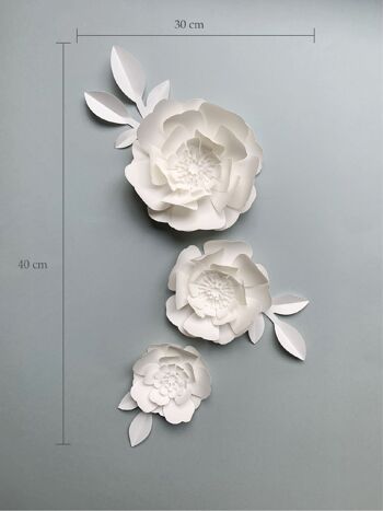 Coffret - Fleurs en papier à accrocher 5