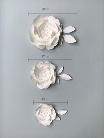 Coffret - Fleurs en papier à accrocher 6