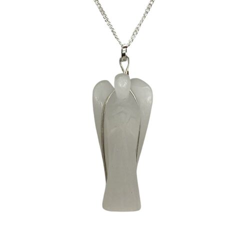 Crystal Angel Pendant, 3-4cm, Selenite