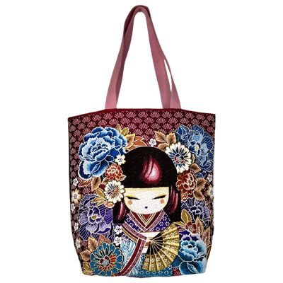 Jacquard bag, Mina fuchsia