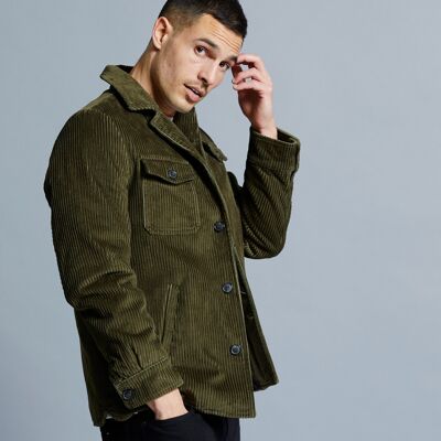 KHAKI SAMTJACKE