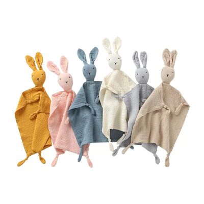 Doudou doux pour bébé | Lapin | 100% Coton