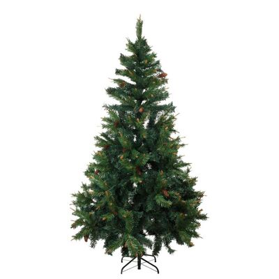 Árbol de navidad 185cm con piñas decorativas