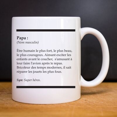 MUG BLANC DÉFINITION PAPA