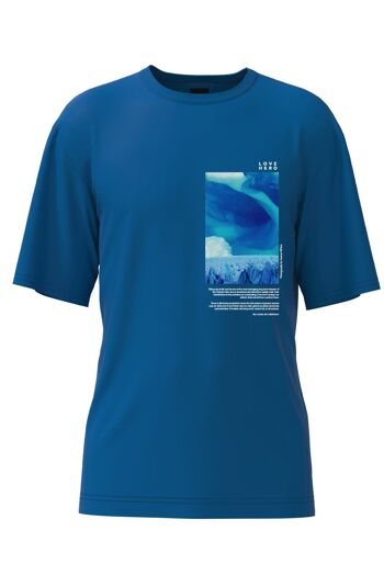 T-shirt de glace fondante en bleu 1