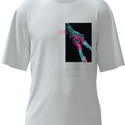 T-shirt Lichene in bianco