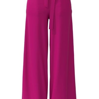 Pantalón de pierna ancha de talle alto plisado en rosa