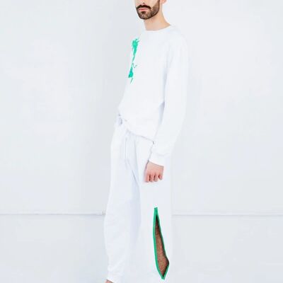 Jogger riciclato in bianco