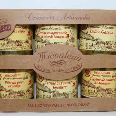 Coffret de 6 terrines (6x90g)